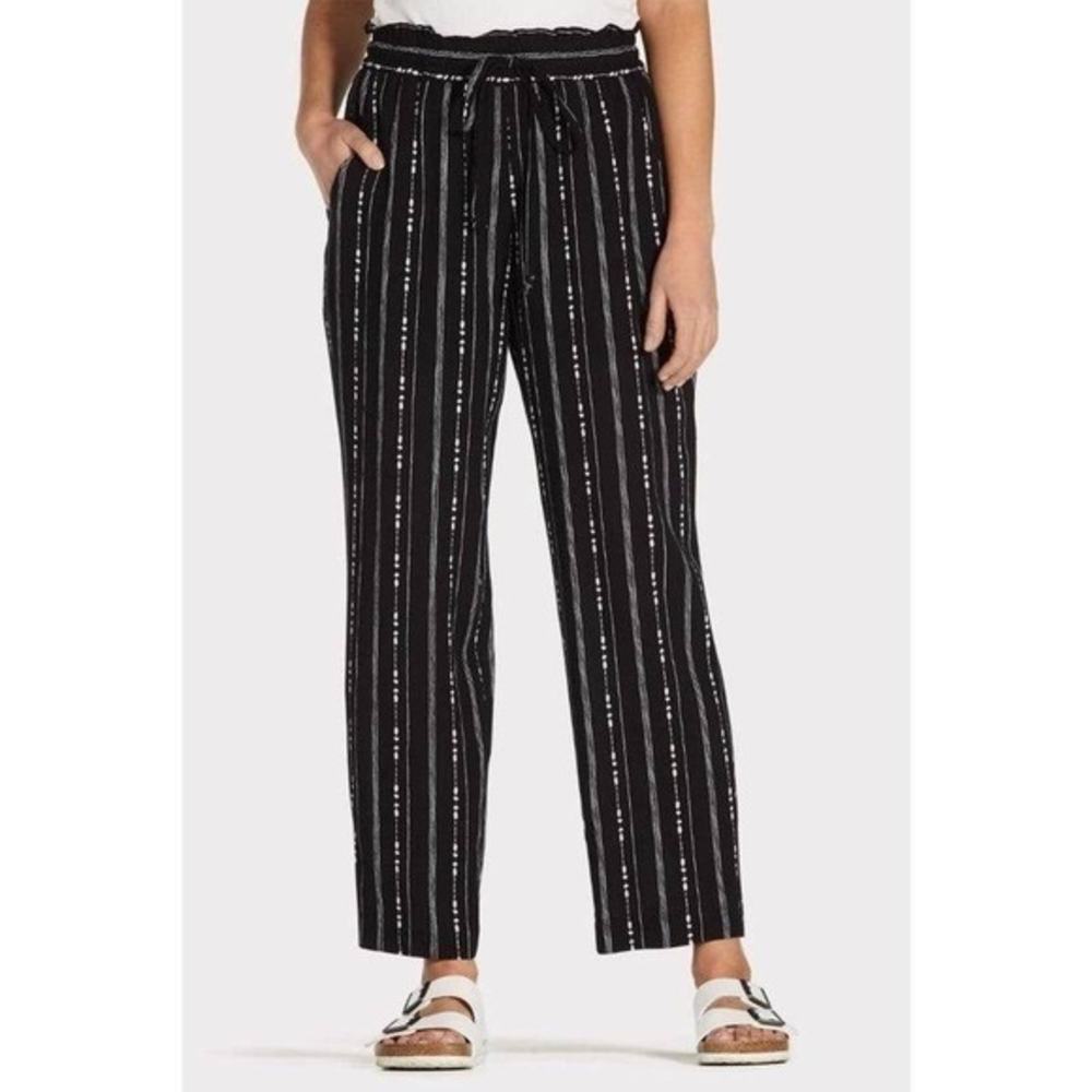 Allison Joy Corey Black Patterned Pants‎